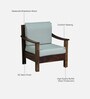 Graz Sheesham Wood 1 seater Sofa in Provincial Teak Finish Graz Sheesham Wood 1 seater Sofa in Provincial Teak Finish