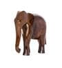 Great Grand Calm Elephant Brown Solid Wood Showpiece