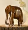 Great Grand Calm Elephant Brown Solid Wood Showpiece