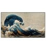 Great Wave off Kanagawa Blue Canvas Art Print