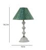 Delmas Green & Gold Fabric Shade Night Lamp With Metal Base