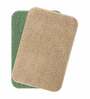 Green & Dark Beige Absorbent and Quick-Dry Polyester Bath Mats 38x58 cm