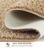 Green & Dark Beige Absorbent and Quick-Dry Polyester Bath Mats 38x58 cm
