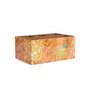 Green & Gold Mdf Wood Rectangle 1 Pcs Cutlery Holder