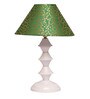 Green & Gold Shade Table Lamp With Metal Base