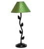 Green & Gold Shade Table Lamp With Metal Base