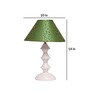 Green & Gold Shade Table Lamp With Metal Base