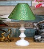 Green & Gold Shade Table Lamp With Metal Base