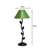 Green & Gold Shade Table Lamp With Metal Base