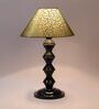 Green & Gold Shade Table Lamp With Metal Base