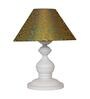 Green & Gold Shade Table Lamp With Metal Base