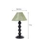 Green & Gold Shade Table Lamp With Metal Base