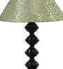 Green & Gold Shade Table Lamp With Metal Base