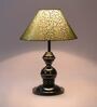 Green & Gold Shade Table Lamp With Metal Base