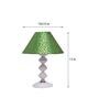 Green & Gold Shade Table Lamp With Metal Base