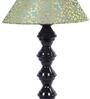 Green & Gold Shade Table Lamp With Metal Base