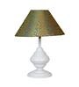 Green & Gold Shade Table Lamp With Metal Base