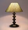 Green & Gold Shade Table Lamp With Metal Base