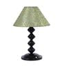 Green & Gold Shade Table Lamp With Metal Base