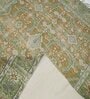 Green & Orange Cotton Tradiional 5 x 7 Feet Dhurrie