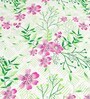 Green & Pink Floral 144 TC 100% Cotton King Bedsheet With 2 Pillow Covers Garden Bliss Collection