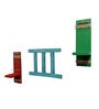Green & Red Acasia Wood Wall Shelf