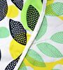 Green & Yellow Microfiber Tropical Leaf 120 Gsm Double Dohar