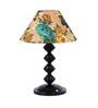 Multicolor Shade Table Lamp With Metal Base