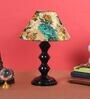 Multicolor Shade Table Lamp With Metal Base