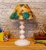 Multicolor Shade Table Lamp With Metal Base