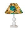 Multicolor Shade Table Lamp With Metal Base