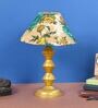 Multicolor Shade Table Lamp With Metal Base