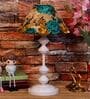 Multicolor Shade Table Lamp With Metal Base