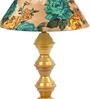 Multicolor Shade Table Lamp With Metal Base
