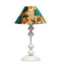 Multicolor Shade Table Lamp With Metal Base