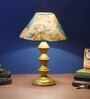 Multicolor Shade Table Lamp With Metal Base