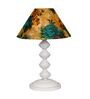 Multicolor Shade Table Lamp With Metal Base