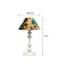 Multicolor Shade Table Lamp With Metal Base