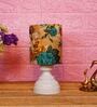 Multicolor Shade Table Lamp With Metal Base