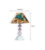 Multicolor Shade Table Lamp With Metal Base