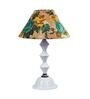 Multicolor Shade Table Lamp With Metal Base