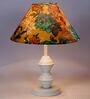 Multicolor Shade Table Lamp With Metal Base