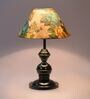 Multicolor Shade Table Lamp With Metal Base