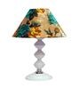 Multicolor Shade Table Lamp With Metal Base