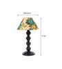 Multicolor Shade Table Lamp With Metal Base
