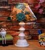 Multicolor Shade Table Lamp With Metal Base