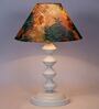Multicolor Shade Table Lamp With Metal Base