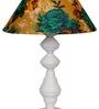 Multicolor Shade Table Lamp With Metal Base
