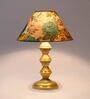 Multicolor Shade Table Lamp With Metal Base