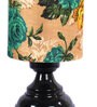 Multicolor Shade Table Lamp With Metal Base
